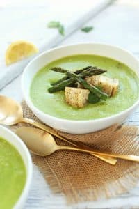 picture of asparagus and pea soup