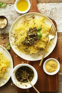 bowl of spaghetti squash